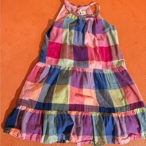 GAP Multicolor Plaid Kids Dress